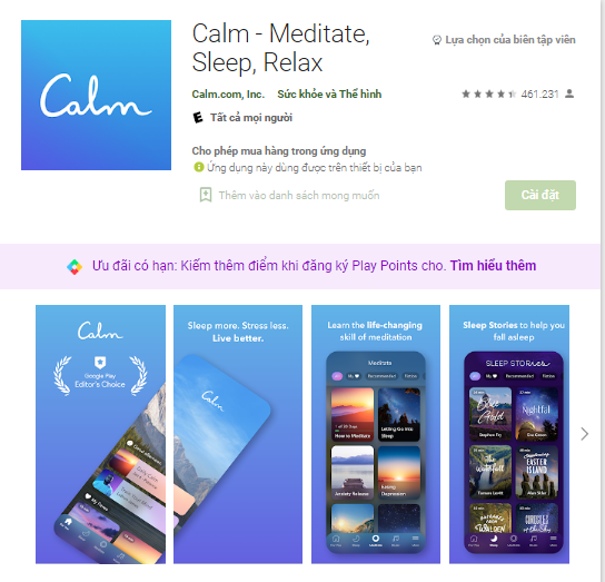 App “Calm”